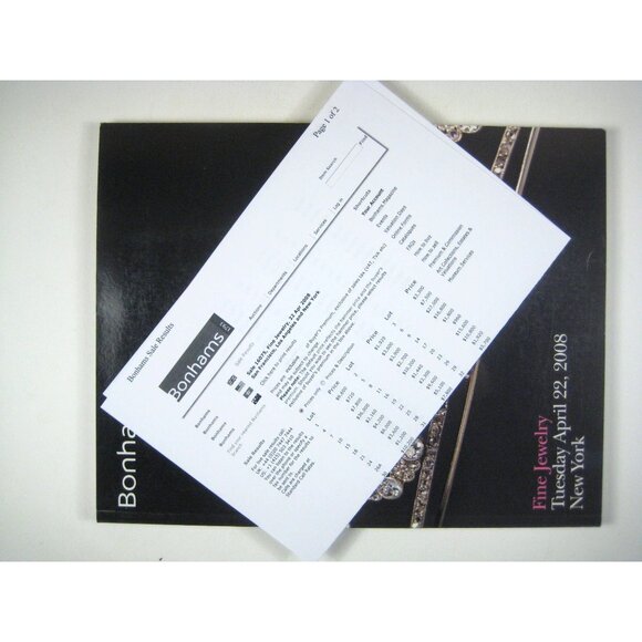 Bonhams Fine Jewelry Auction Catalog April 22 2008 New York Exclusive Edition - Picture 2 of 10